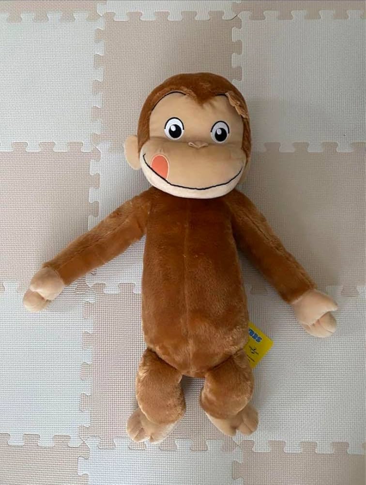 Amazon.co.jp: おさるのジョージ ぬいぐるみ ギガジャンボペロリ 向井