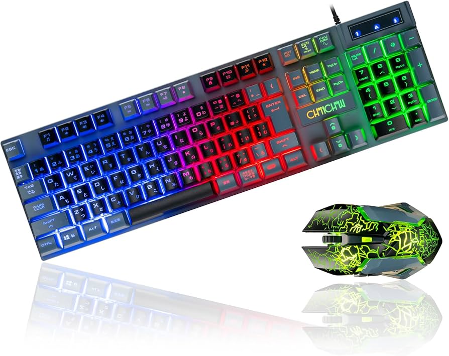 Amazon | CHONCHOW ゲーミングキーボードマウスセット スイッチ ps4