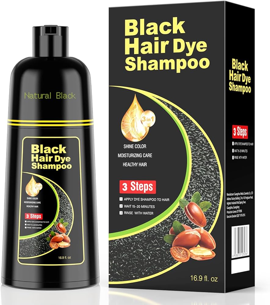 Amazon.com : KAISASA Black Hair Dye Shampoo 3 in 1，Argan Natural