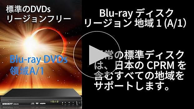 Amazon | DVD ブルーレイプレーヤー フルHD 1080P Dolby Digital DTS