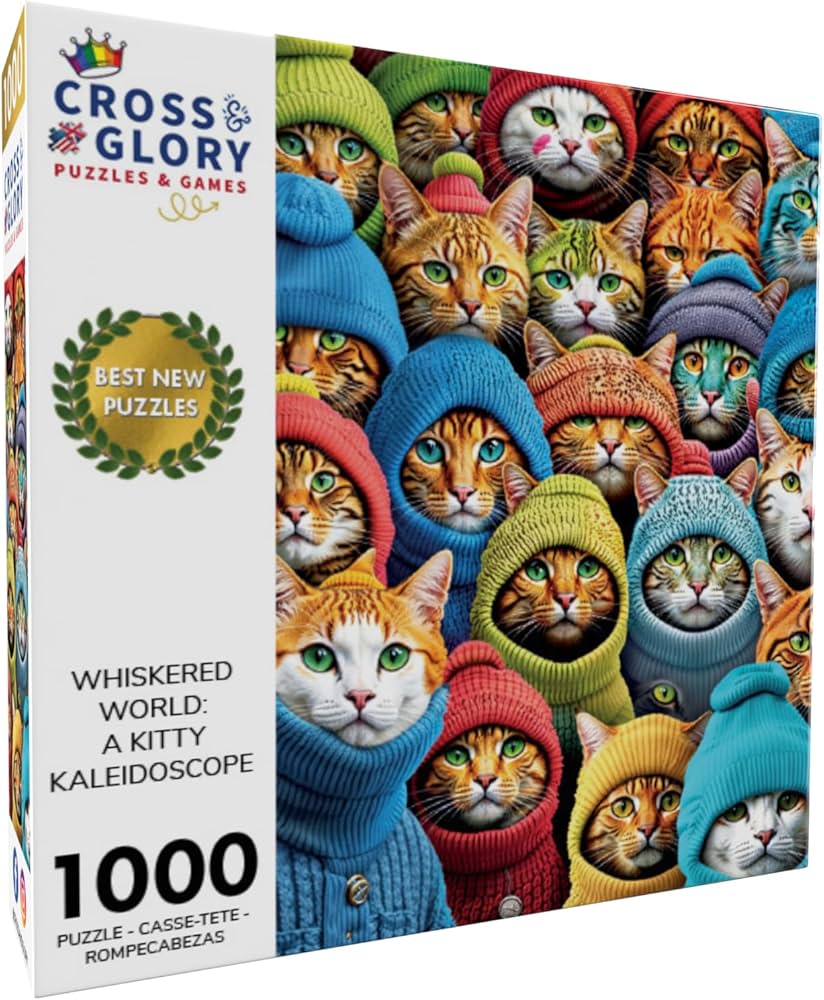 Cross & Glory - Whiskered World: A Kitty Kaleidoscope - Jigsaw Cat