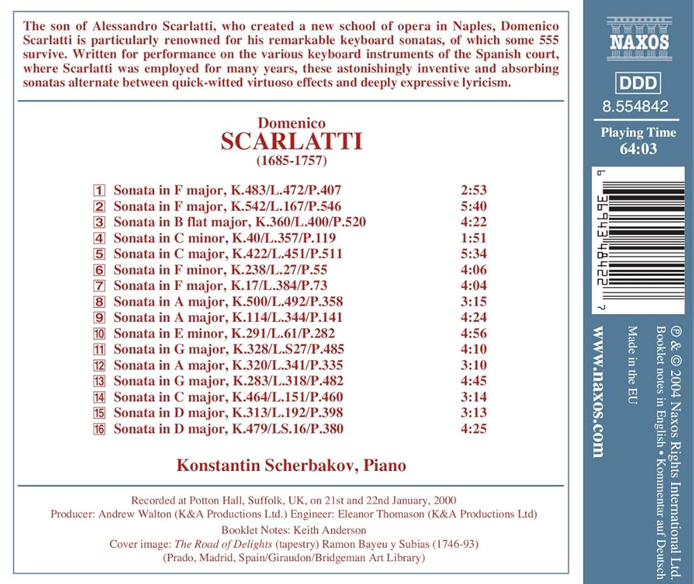 Konstantin Scherbakov, D. Scarlatti - Domenico Scarlatti: Complete