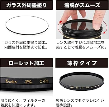 Amazon | 【Amazon.co.jp限定】ケンコー(Kenko) PLフィルター ZX