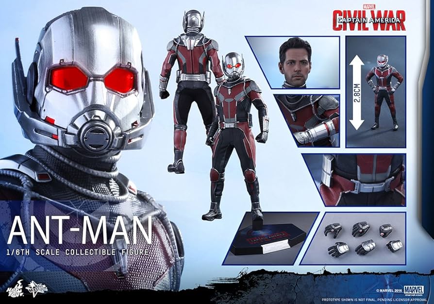 Amazon.com: Hot Toys Marvel Captain America Civil War Ant-man 1/6