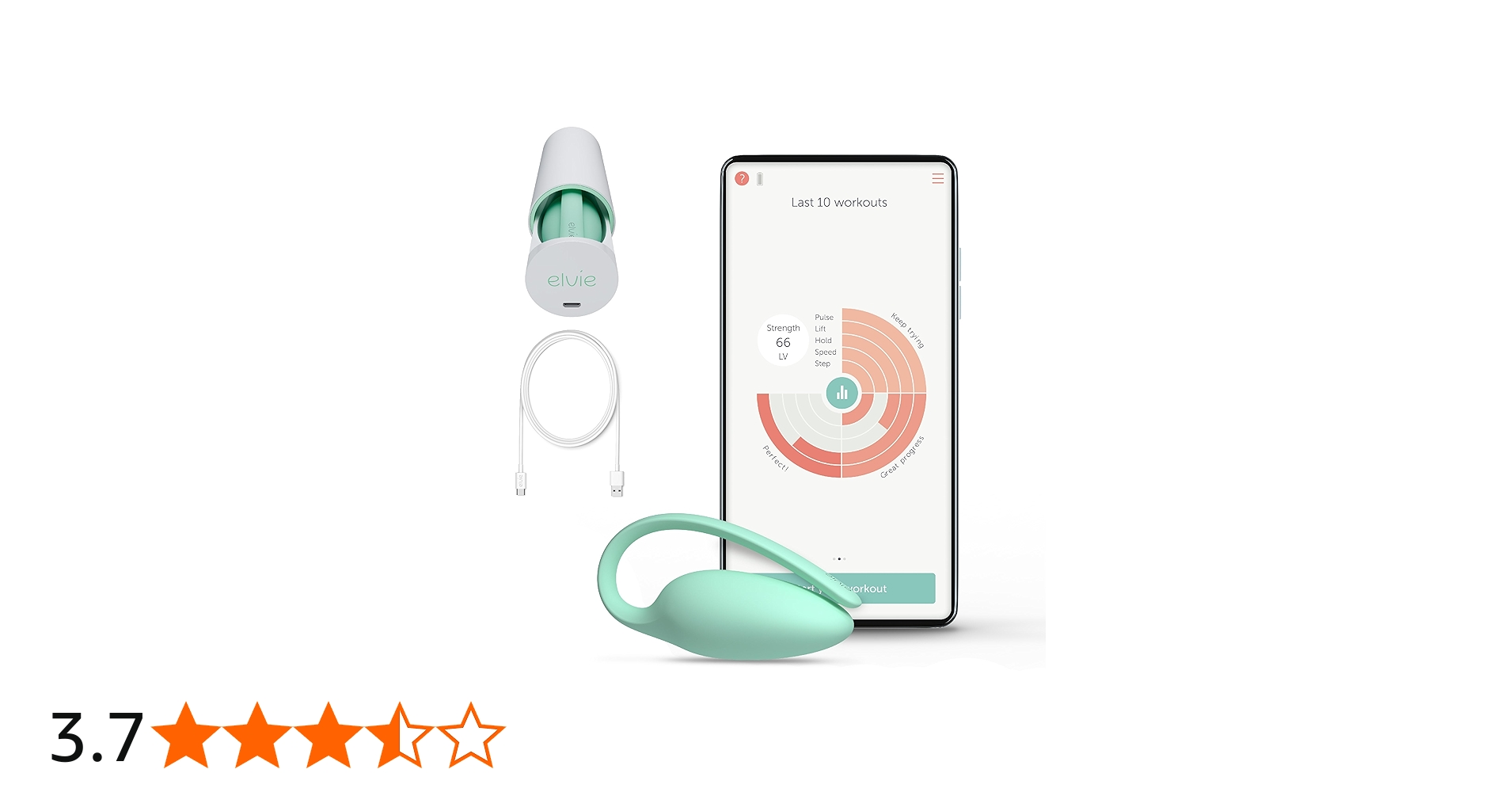 Amazon.co.jp: elvie エルビー 03090697 膣圧訓練機 : ドラッグストア