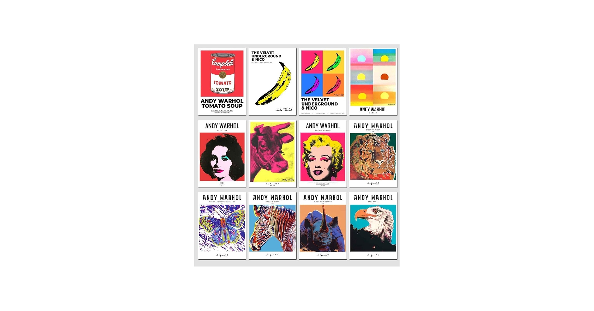 Amazon.co.jp: 12枚セット ポストカード アンディ・ウォーホル/アート