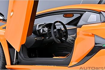 Amazon.com: Lambo SVJ Arancio Atlas Pearl Orange 1/18 Model Car by