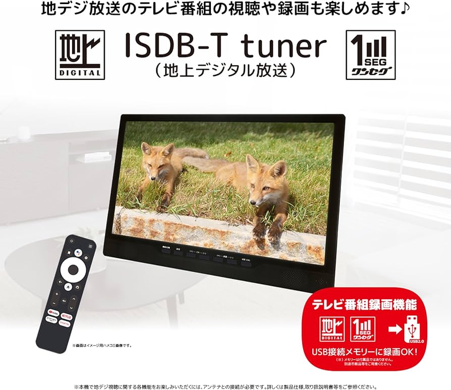 Amazon.co.jp: OVERTIME 14インチ DVDプレーヤー内蔵 Androidスマート