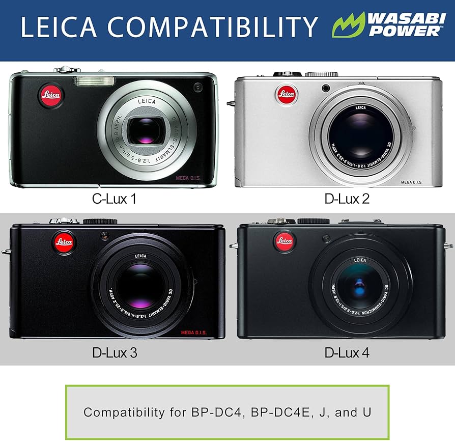 Amazon.com : Wasabi Power Battery (2-Pack) and Charger for Leica