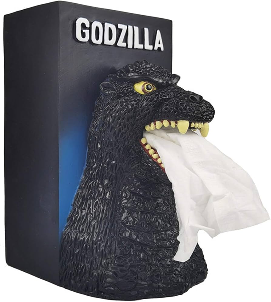 Amazon｜樹脂ティッシュボックスゴジラ、ペーパータオルディスペンサー