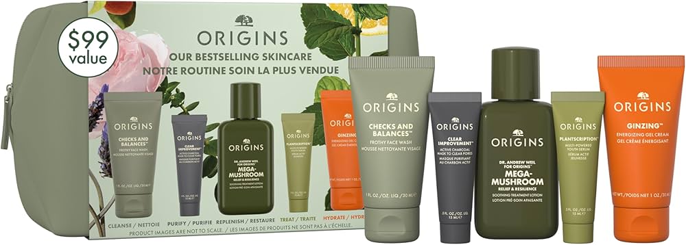 Amazon.com: Origins Bestselling Skincare Set | Features Cleanser