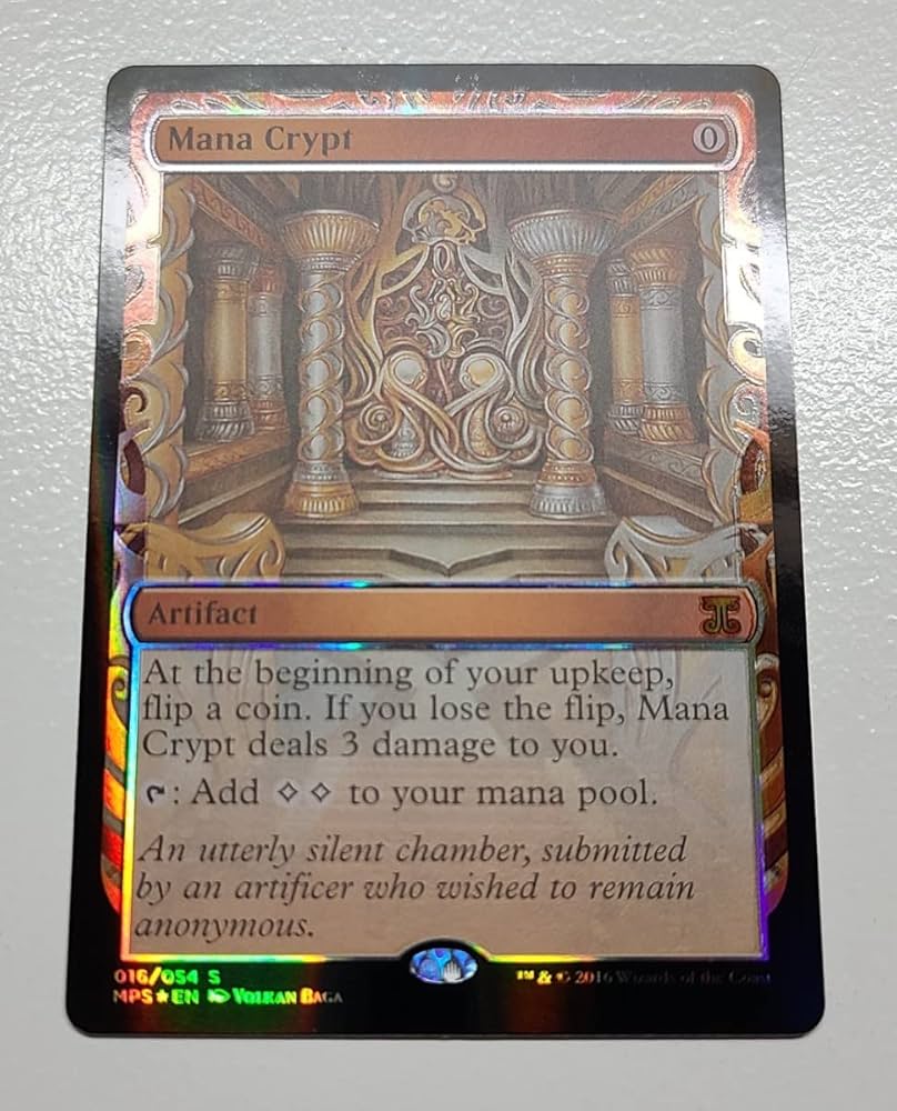 MTG 魔力の墓所 Mana Crypt MPS FOIL 部分光沢 英語版 MTG 魔力の墓所