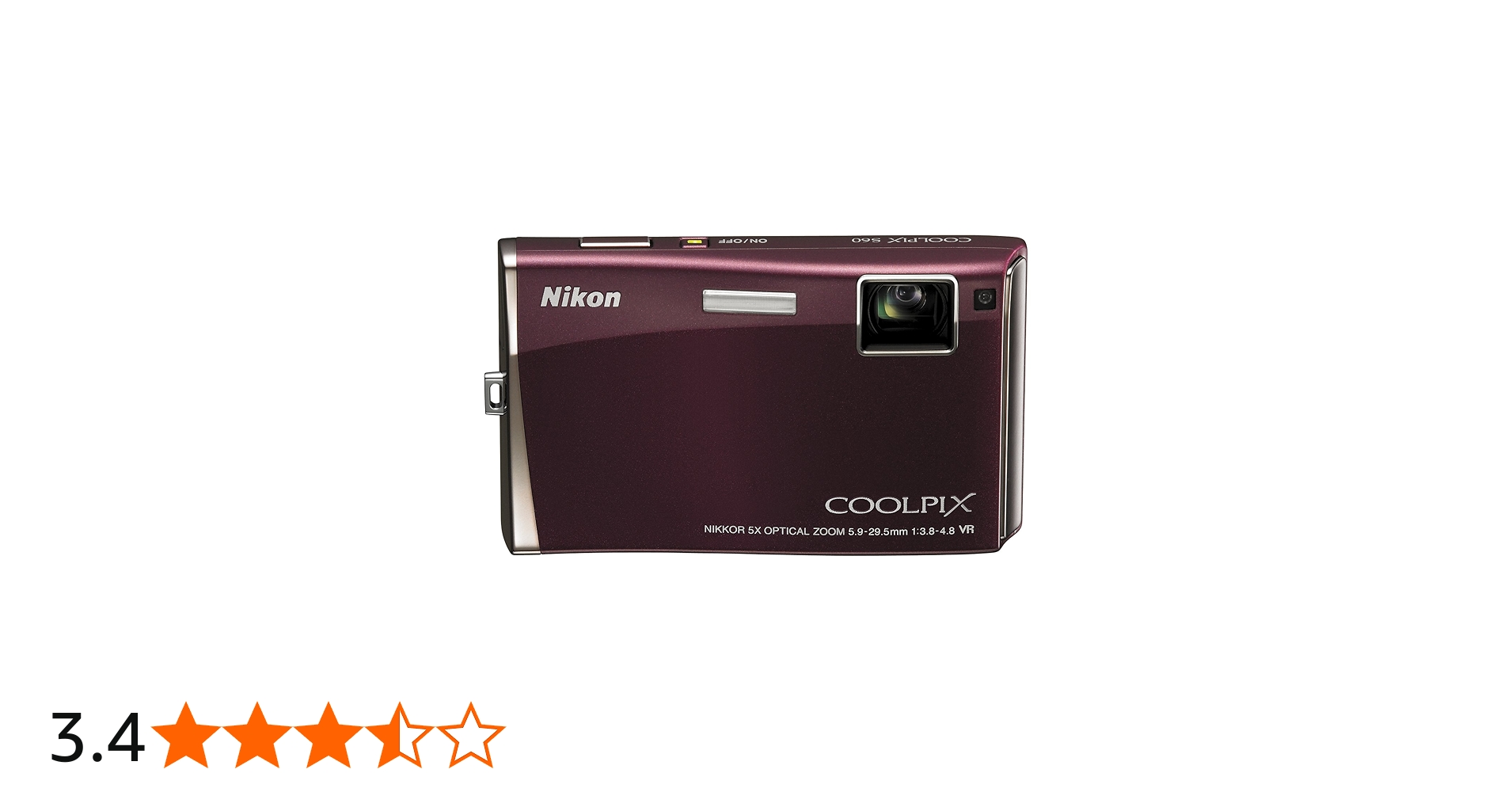 Amazon | Nikon デジタルカメラ COOLPIX (クールピクス) S60 ボルドー