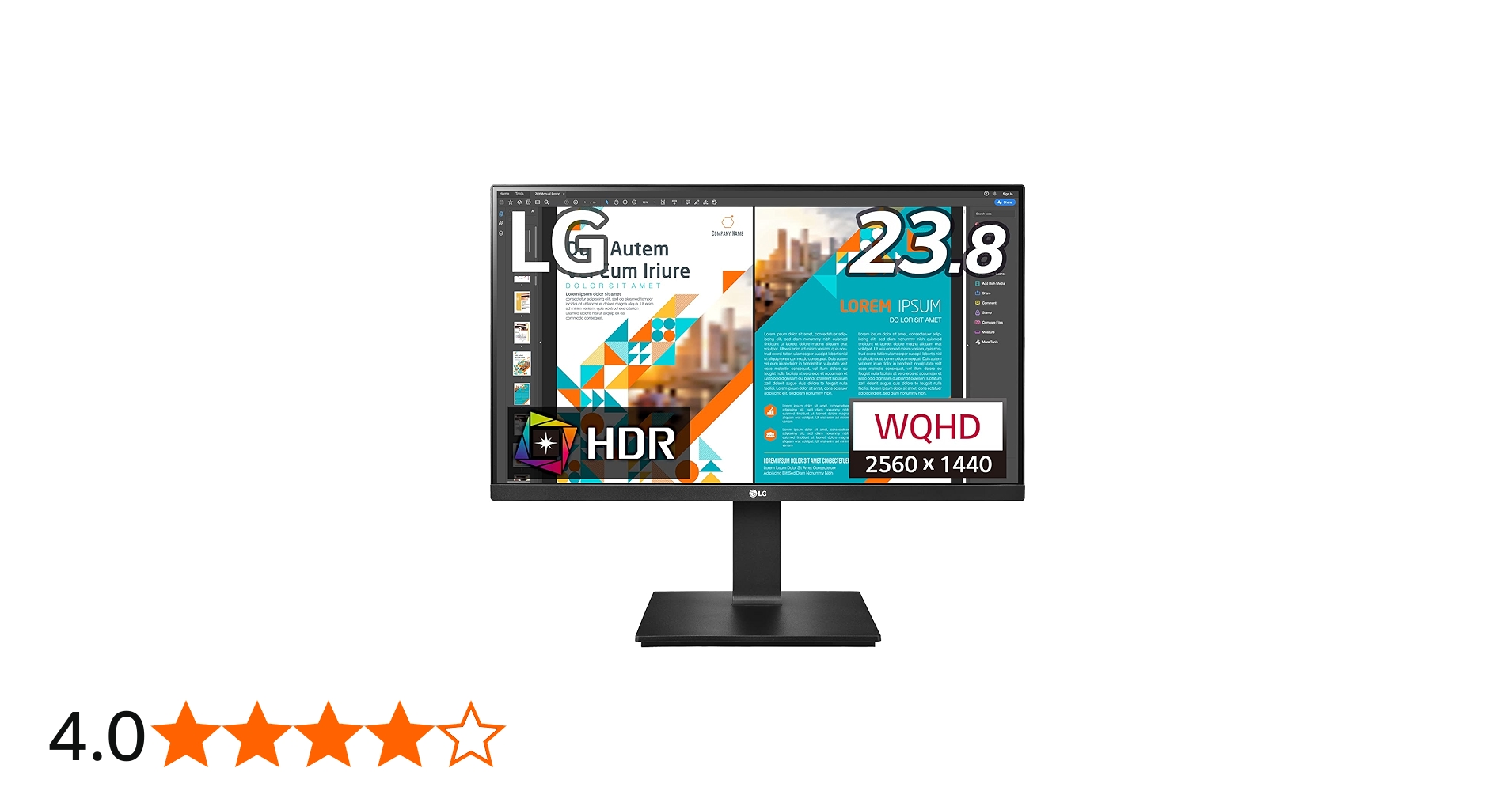 Amazon.co.jp: LG 3辺フレームレス モニター ディスプレイ 24QP550-B