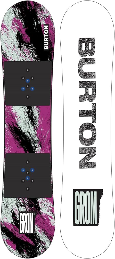 Burton Kids' Grom Snowboard, Purple/Teal, 110cm, Freestyle Boards