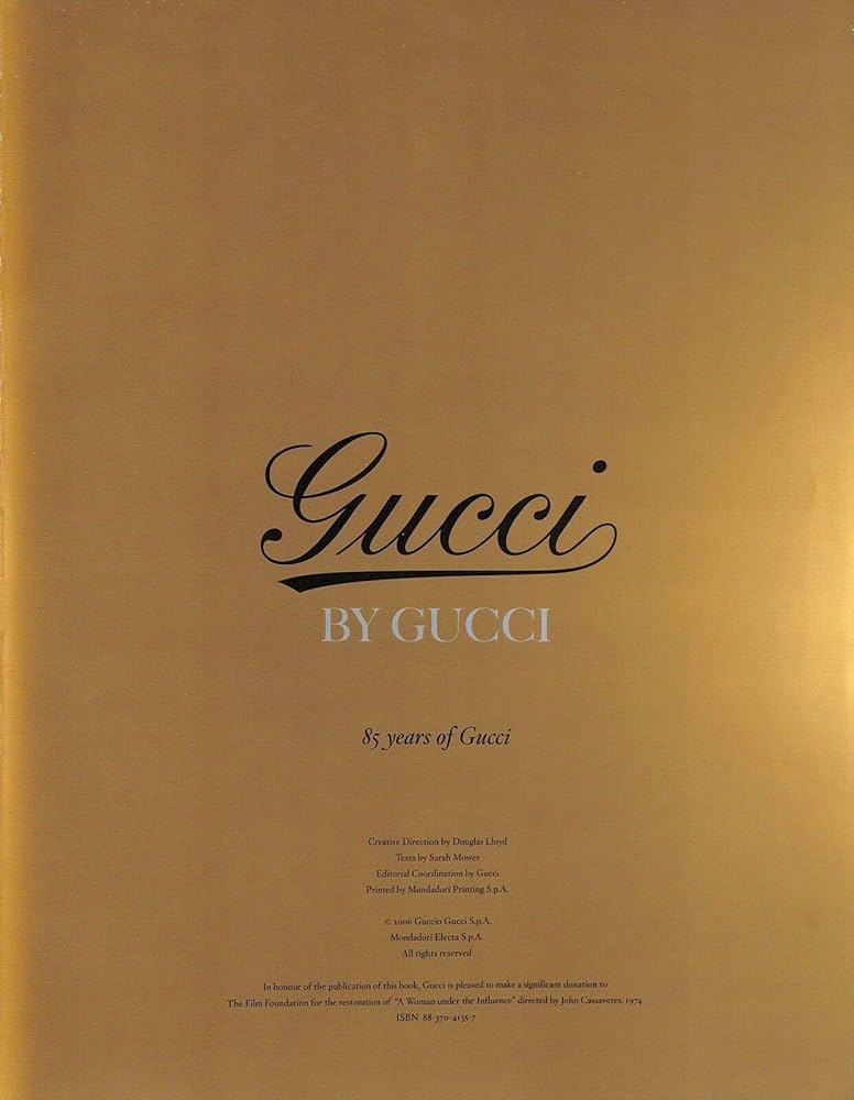 Gucci by Gucci: Mower, Sarah: 9780865651791: Amazon.com: Books