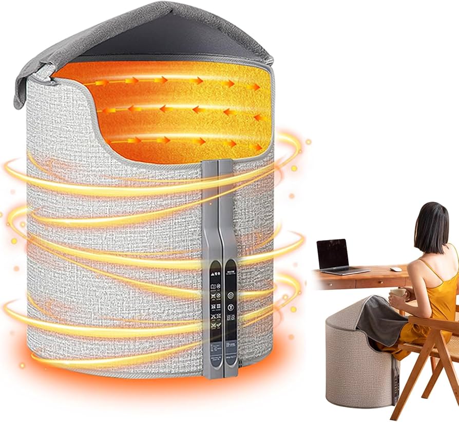 Amazon | 【MOZUSA】2025新登場遠赤外線デスクヒーター 円筒形全方位