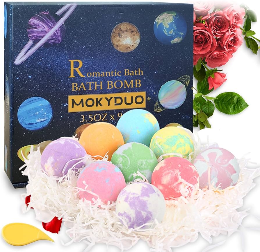 Amazon | MOKYDUO バスボム 入浴剤 ギフトセット9個 100g/枚 惑星 女性