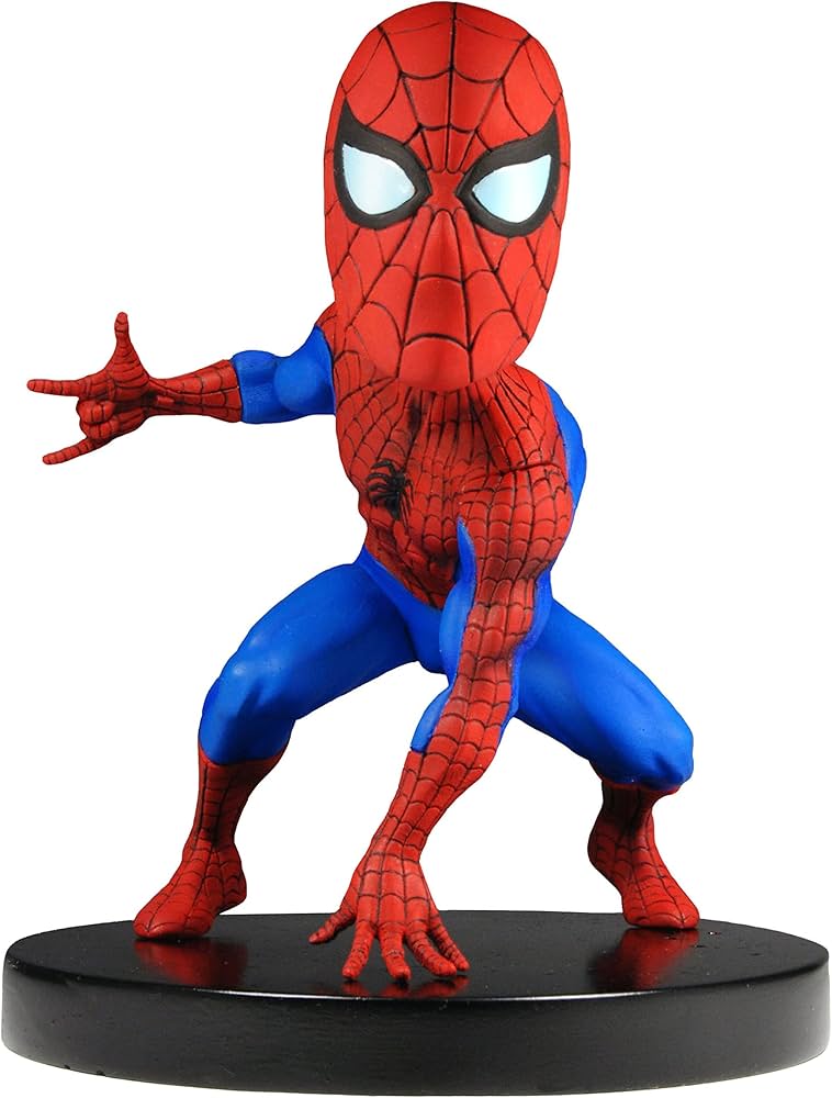 Amazon.com: NECA Marvel Classics Head Knocker Spiderman Toy : Toys