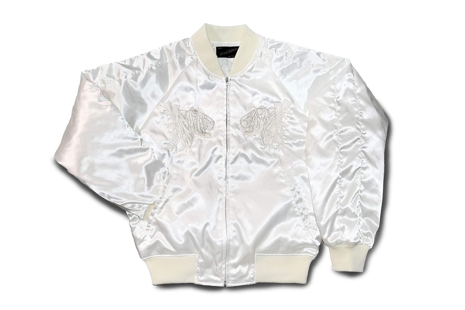 Amazon.co.jp: [星姫] (hoshihime スカジャン(竹虎) サテン(白×白) 和