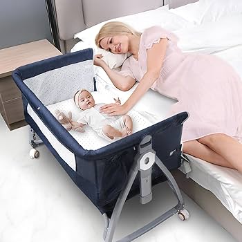 Amazon.co.jp: 2025最新 ベビーベッド 添い寝ベッド 折畳み 高さ6段