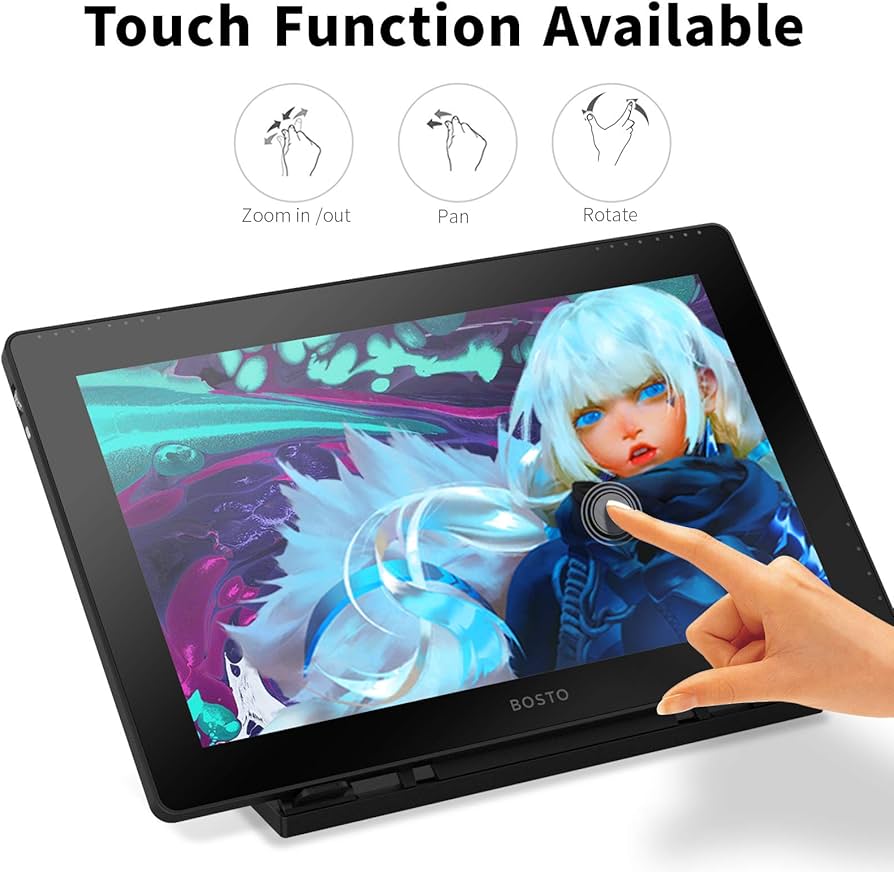 Amazon | BOSTO ドローイングタブレット スクリーン付き 15.6インチ