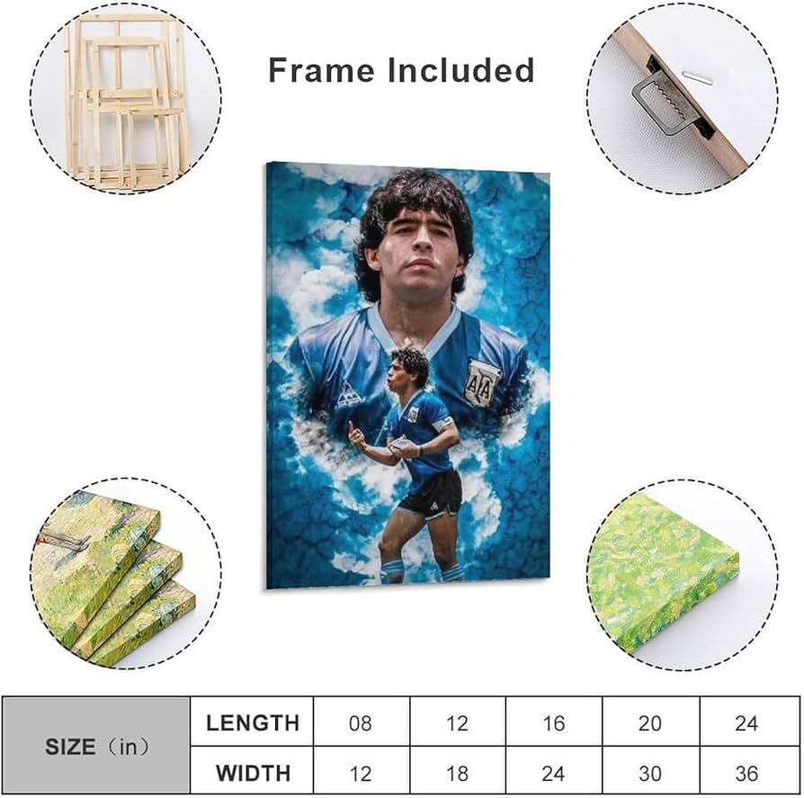 Amazon.co.jp: ディエゴ・マラドーナ アート サッカー選手ポスター
