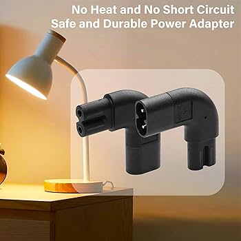 Amazon.com: JSADZKJ IEC 320 C8 to C7 Power Adapter 90 Degree Angle