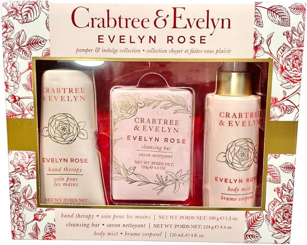 Amazon.com : Crabtree & Evelyn EVELYN ROSE Hand Therapy, Bar Soap