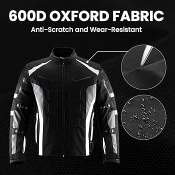 Amazon.com: ILM Motorcycle Jacket with CE Armor for Men Enduro