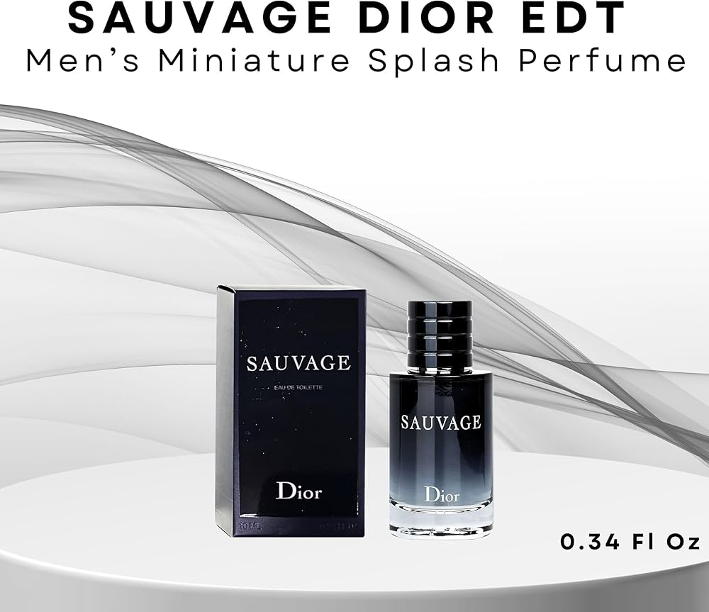Amazon.com : Dior Sauvage Perfume for Men Mini EDT Splash, 0.34
