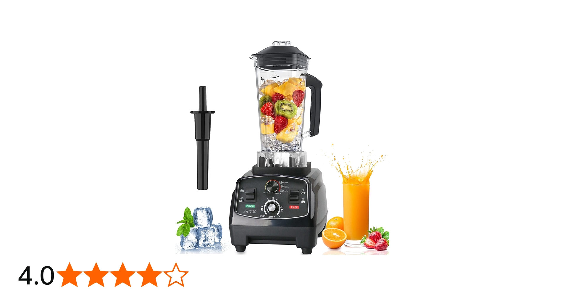Amazon | BADUS ミキサー 大容量 業務用ミキサー 業務用ブレンダー 2L