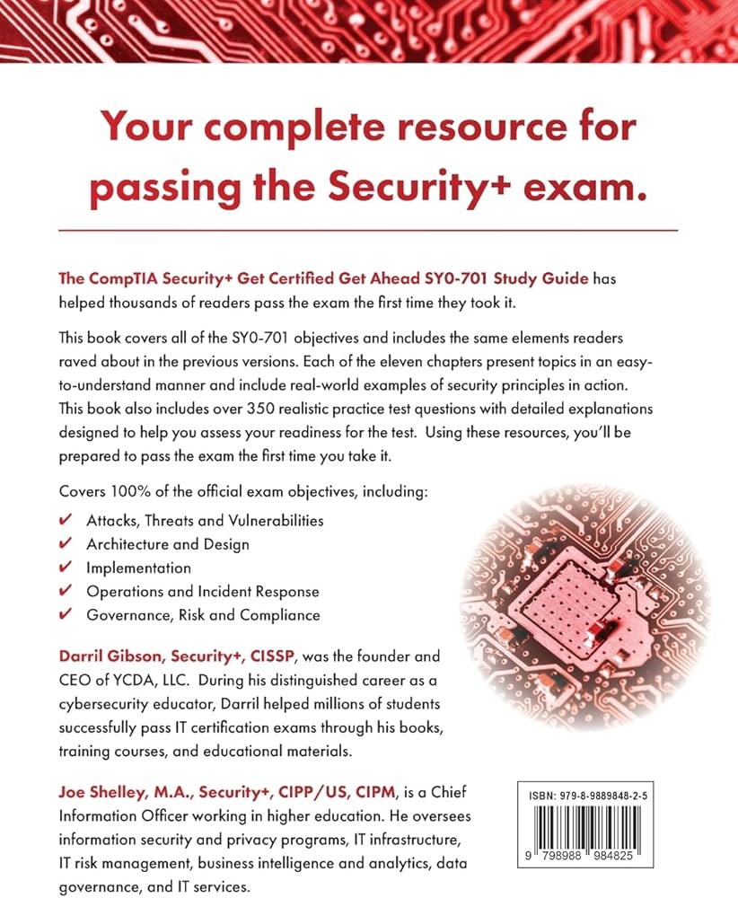 Amazon.com: CompTIA Security+ Get Certified Get Ahead: SY0-701