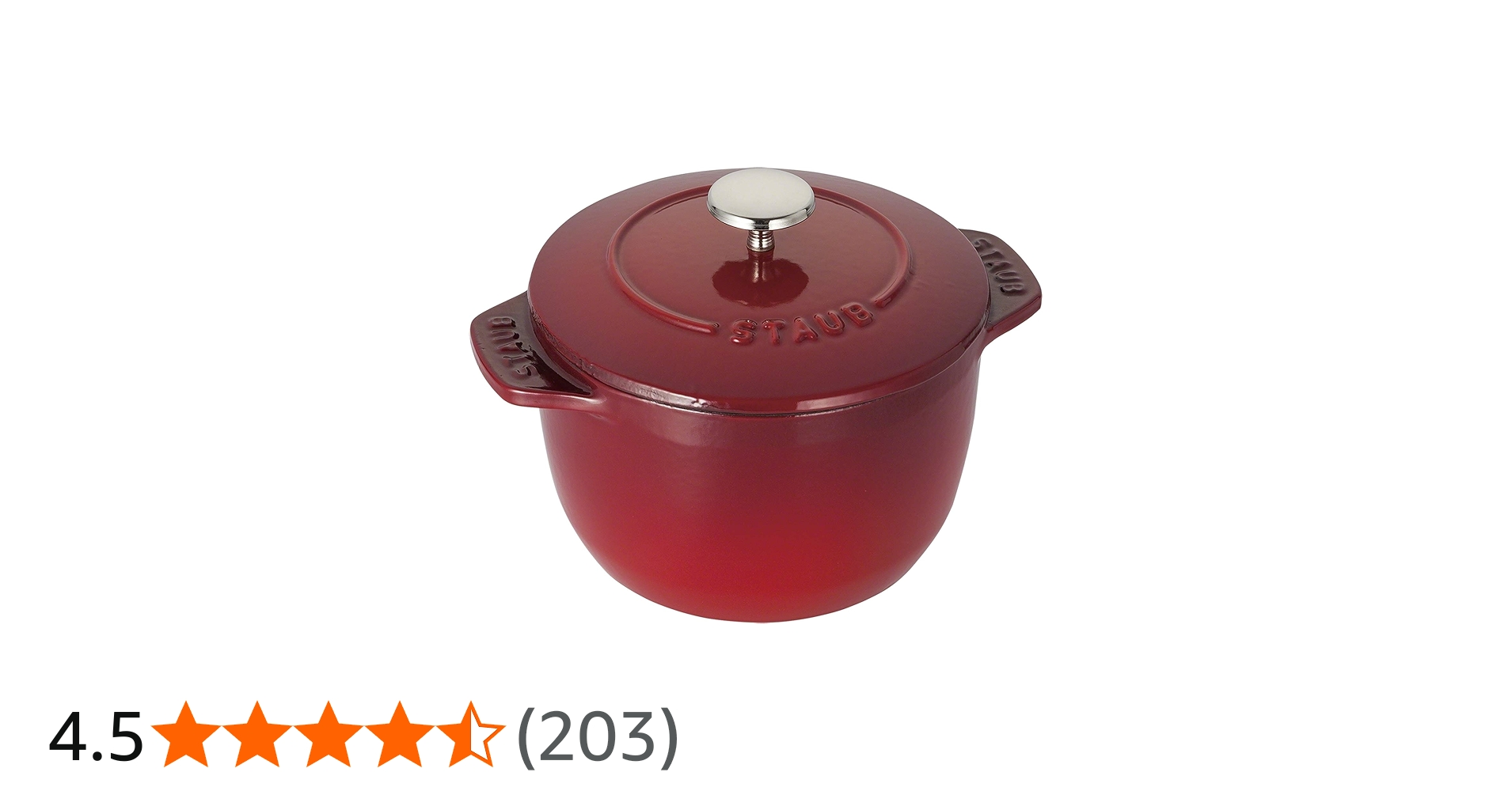 Amazon｜staub ストウブ 「 ラ ココット de GOHAN チェリー S 12cm