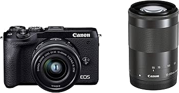 Amazon | Canon ミラーレス一眼カメラ EOS M6 Mark II ダブルズーム