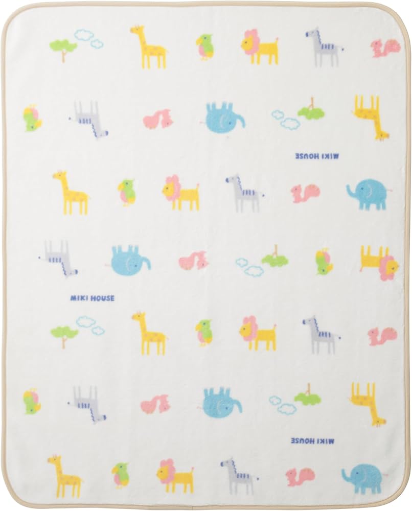 Amazon.co.jp: [ミキハウス] コットンブランケット ブランケット 90