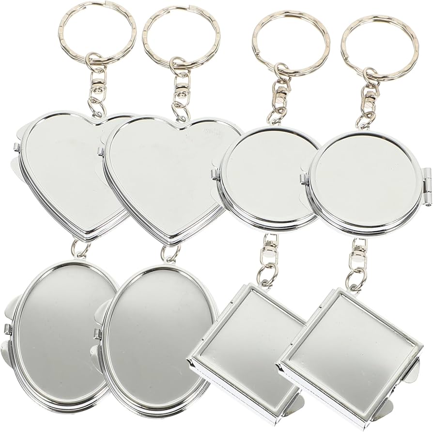 Amazon.co.jp: LALADEFIEE ミニ折りたたみミラーキーホルダー 両面