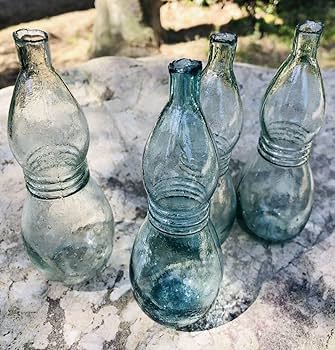 Amazon.co.jp: レトロびんひょうたん瓶気泡ゆらゆらガラス気泡たっぷり