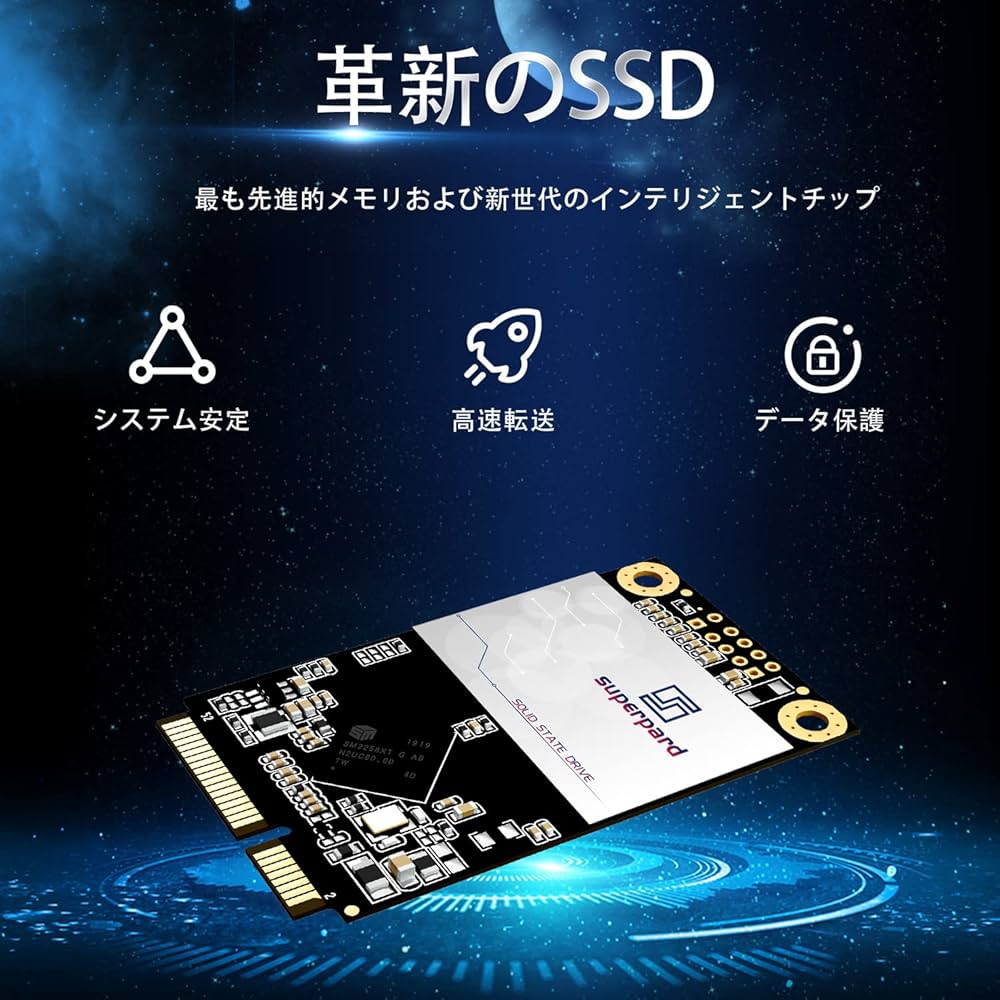 Amazon | Superpard mSATA SSD 1TB 内蔵型 SATAⅢ 6Gb/s 3D NAND ミニ