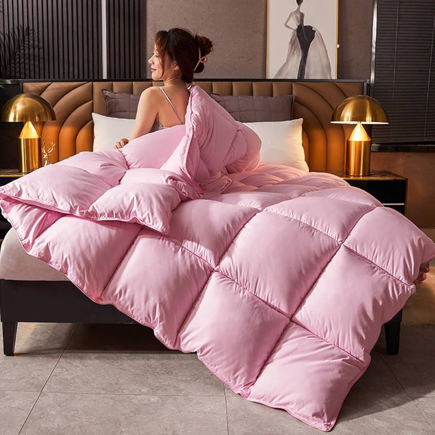 Amazon｜SCTX 羽根掛け 布団 ピンク 掛布団 ふんわり ダブル 掛け布団