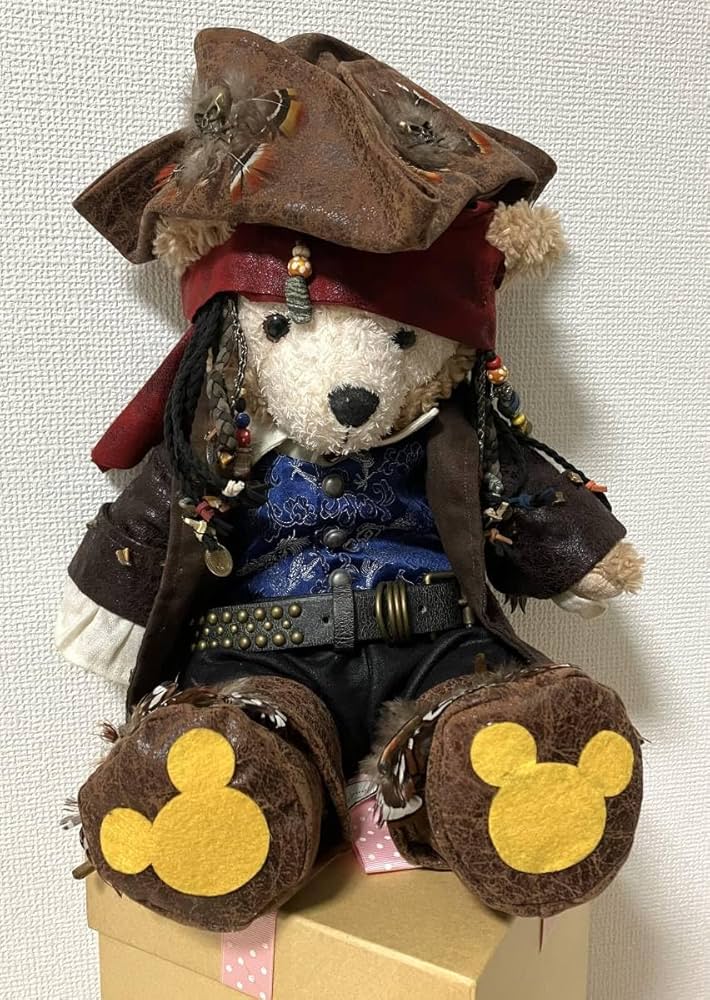 Amazon.co.jp: 海賊船長ジャック・スパロウ風ダッフィー（43cm）の服