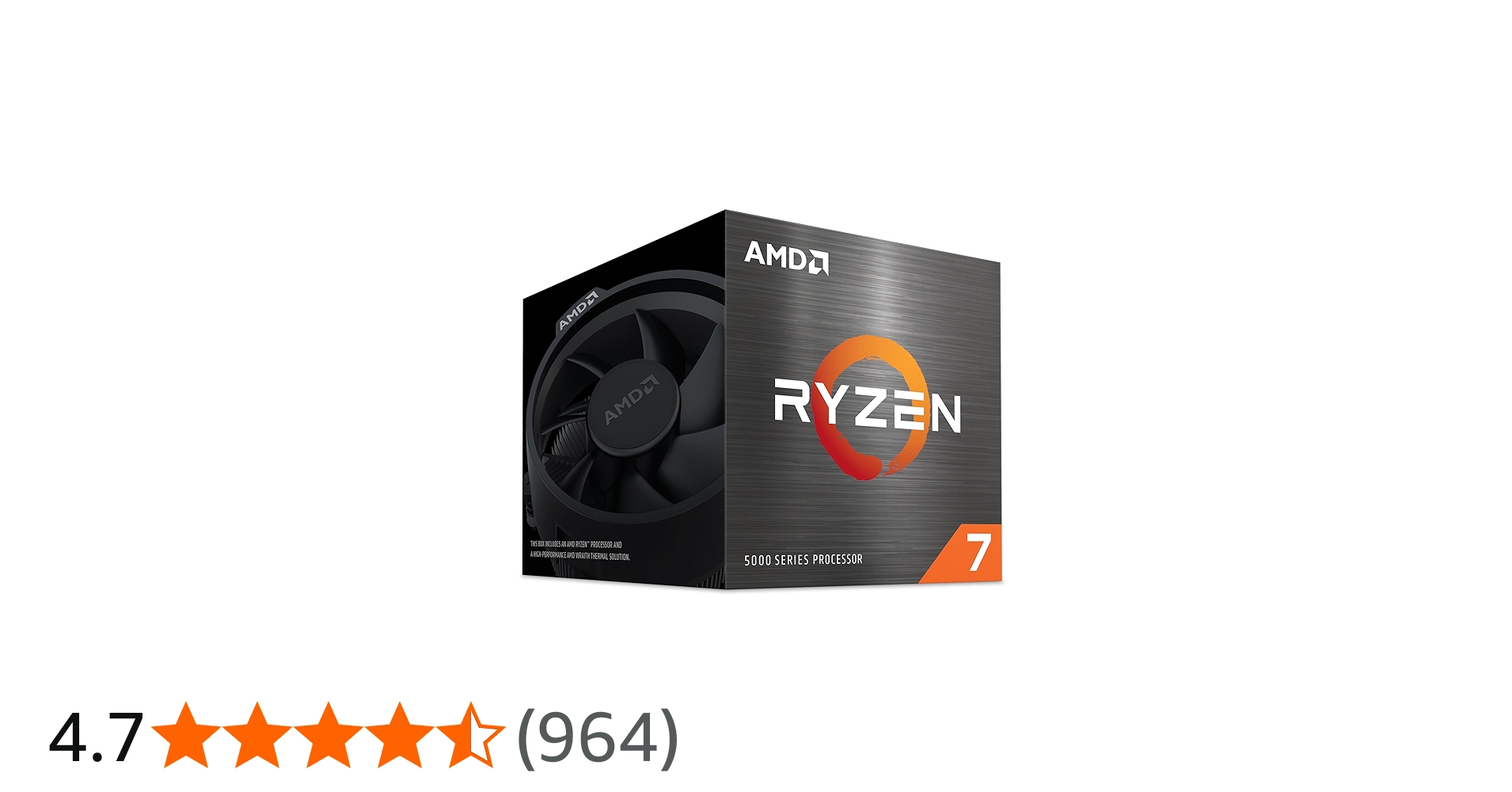 Amazon | AMD Ryzen 7 5700 with Wraith Spire Cooler AM4 3.7GHz 8