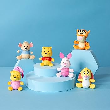 Amazon.com: Micro Teenies Winnie The Pooh and Pals 6 Pack