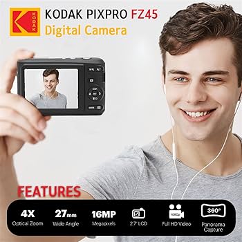 Amazon.com : Kodak PIXPRO FZ45 Digital Camera + Point & Shoot