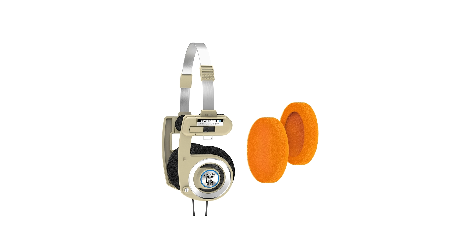 KOSS Porta Pro ベージュヘッドホン Lightning3.5mm付 Amazon.com