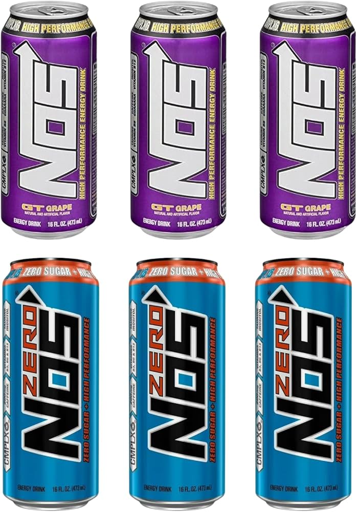 Amazon.com : NOS Energy Drink Variety Pack - 16 Fl Oz Cans - Zero