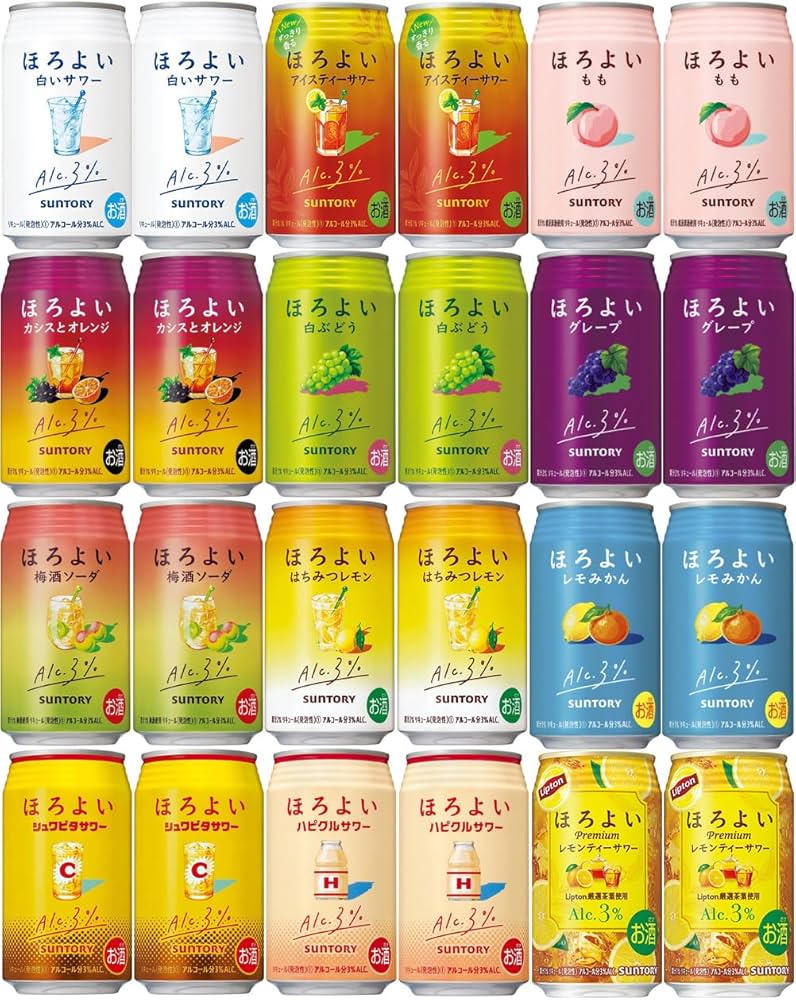 Amazon.co.jp: サントリー ほろよいシリーズ 24本セット 350ml×24本