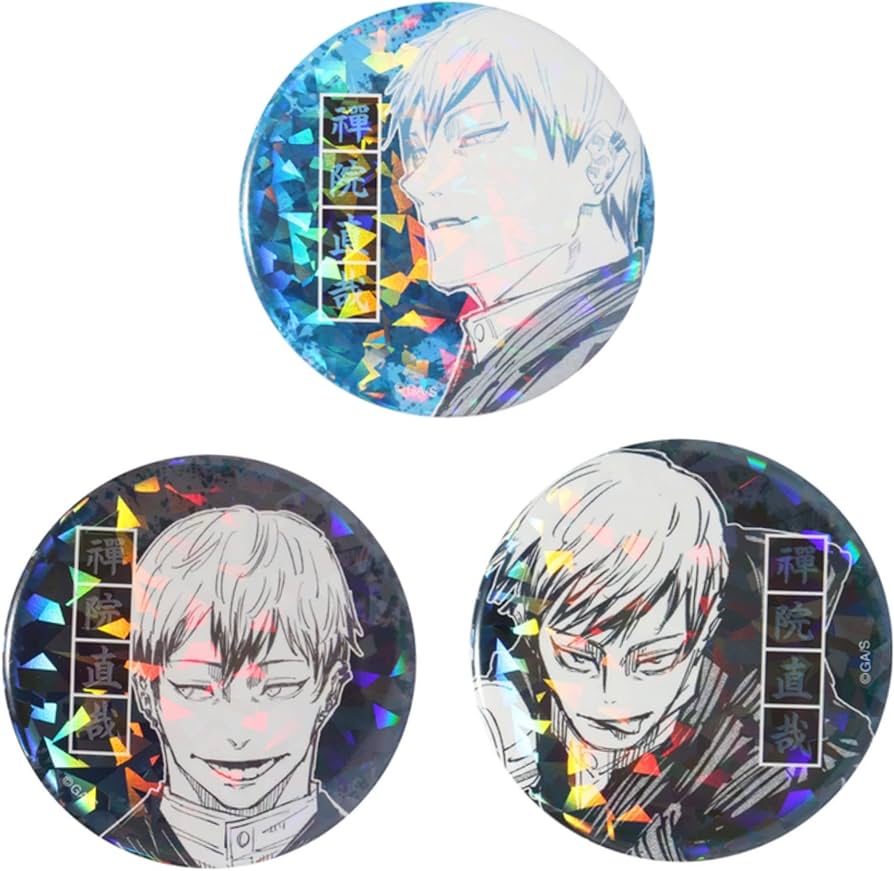Amazon | オールスター缶バッジ 呪術廻戦 禪院直哉 3種セット | バッジ