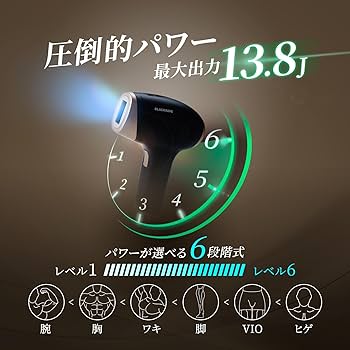 Amazon | 2025年【忙しいあなたの朝にゆとりを。】 BLACKRAVE 脱毛器