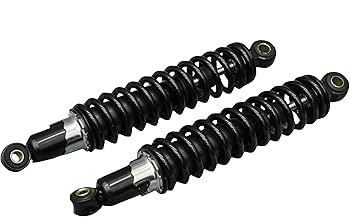 Amazon | 汎用 細巻き サス 345mm 黒 | リアサスペンション | 車